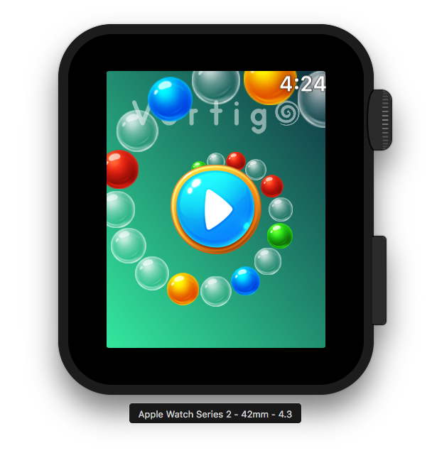 Vortigo - Bubble Shooting game on Apple Watch Series 2 42mm